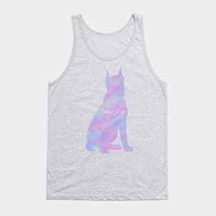 Boxer Life Rainbow Pastel Boxer Sitting Tank Top